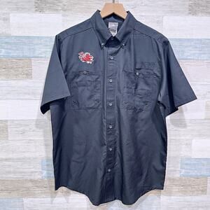 South Carolina Gamecocks Graphic Fishing Shirt Black Short Sleeve Mens Medium